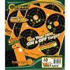 Orange Bullseye - Orange Peel 4" bulls-eye: 10 sheets
