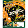 Orange Bullseye - Orange Peel 5.5" Bullseye: 50 sheets