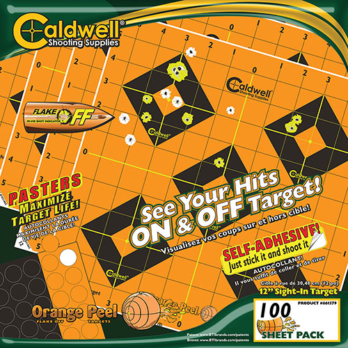 Caldwell Orange Peel Sight-In Target - Orange Peel Sight-In Target: 12" 100 sheets