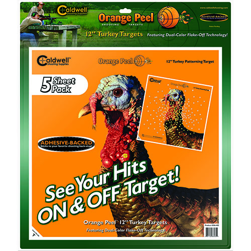 Caldwell Orange Peel Animal Targets - Orange Peel Turkey Target: 12" 5 sheets