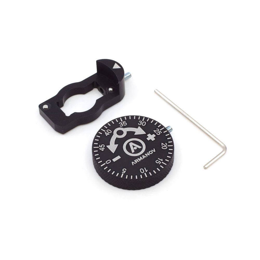 ARMANOV CLICKABLE DILLON PRECISION POWDER THROWER KNOB ASSEMBLY - 50 CLICKS - ARMANOV Clickable Dillon Precision Powder Thrower Knob Assembly - 50 clicks - Small