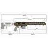 TAC21 Gen 2 Chassis System Remington 700 - TAC21 Gen 2 Chassis System Remington 700 SA RH FDE