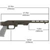 LSS-RF Gen 2 Chassis System Ruger American 22LR, 17HMR - Chassis - LSS-RF System - Gen2 - Ruger American - 22LR - RH - FDE