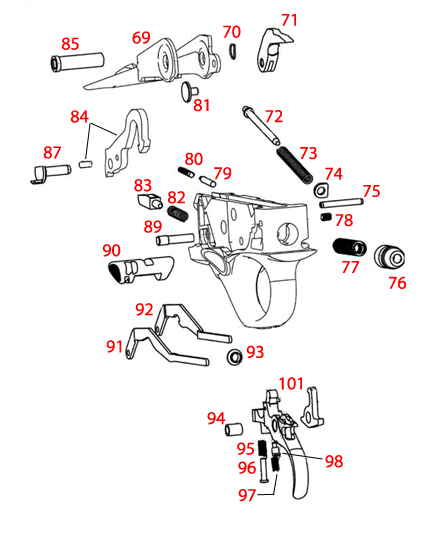 Beretta® A400 Action 12Ga Trigger Assembly 