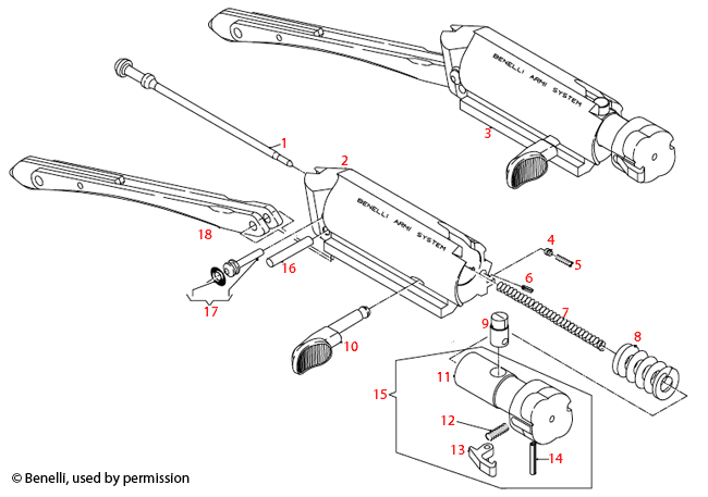 Benelli U.S.A.® Super Black Eagle II Bolt Assembly 