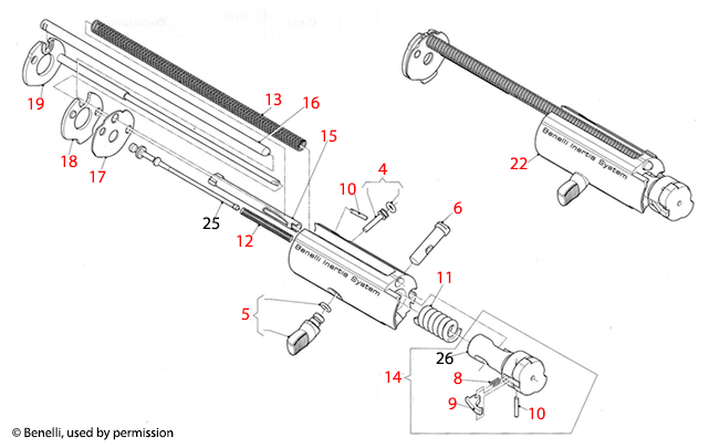 Benelli U.S.A.® Vinci Bolt Assembly 