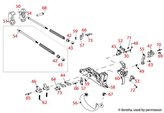 Beretta® 690 Trigger Assembly 
