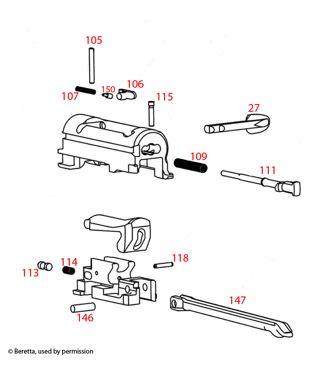 Beretta® A300  Breechbolt 