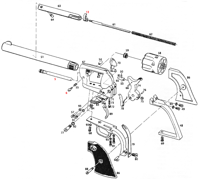 Colt® Single Action Army 3rd Gen. B.P. Frame 