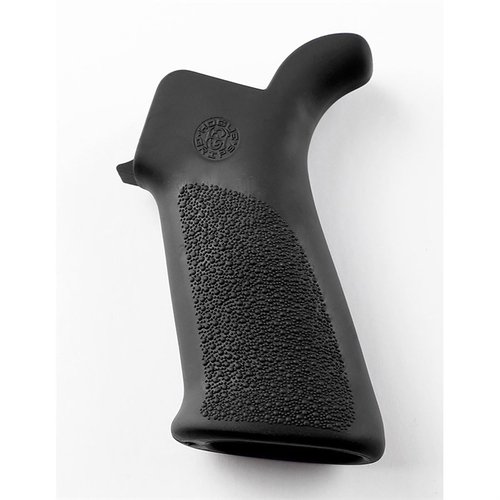 OVERMOLDED RUBBER BEAVERTAIL GRIP FOR AR-15/M16 - HOGUE AR-15/M16 RUBBER GRIP BEAVERTAIL BLACK