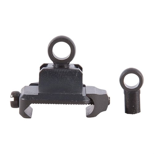 XS SIGHT SYSTEMS RIFLE HIGH WEAVER BACKUP BASE .350" GHOST RING BLACK