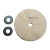 1" THICK LOOSE MUSLIN WHEELS - THICK LOOSE MUSLIN POLISHING WHEEL, 8" X 1", 1" ARBOR