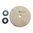 BROWNELLS THICK LOOSE MUSLIN POLISHING WHEEL, 8" X 1", 1" ARBOR