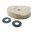 BROWNELLS THICK LOOSE MUSLIN POLISHING WHEEL, 8" X 1", 1" ARBOR