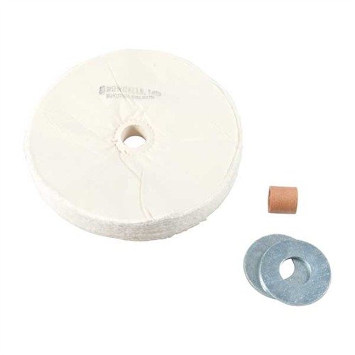 1" THICK LOOSE MUSLIN WHEELS - BROWNELLS THICK LOOSE MUSLIN POLISHING WHEEL, 8" X 1", 3/4" ARBOR