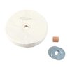 1" THICK LOOSE MUSLIN WHEELS - THICK LOOSE MUSLIN POLISHING WHEEL, 8" X 1", 3/4" ARBOR