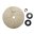 BROWNELLS THICK LOOSE MUSLIN POLISHING WHEEL, 8" X 1", 7/8" ARBOR