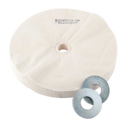1" THICK LOOSE MUSLIN WHEELS - BROWNELLS THICK LOOSE MUSLIN POLISHING WHEEL, 10" X 1", 1" ARBOR