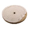 SISAL WHEELS - SISAL POLISHING WHEEL, 6" X .375", 1/2" ARBOR
