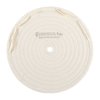 MUSLIN WHEELS - MUSLIN POLISH WHEEL, STITCHED, 8" X 3/8" THICK, 1/2" ARBOR