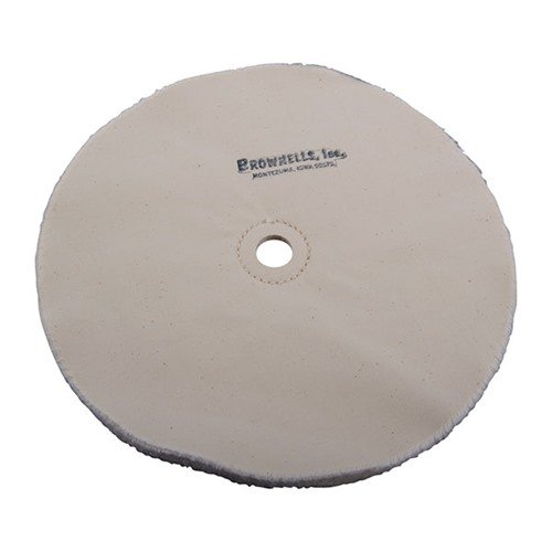 MUSLIN WHEELS - BROWNELLS MUSLIN POLISHING WHEEL, LOOSE, 10" X 20-PLY, 3/4" ARBOR