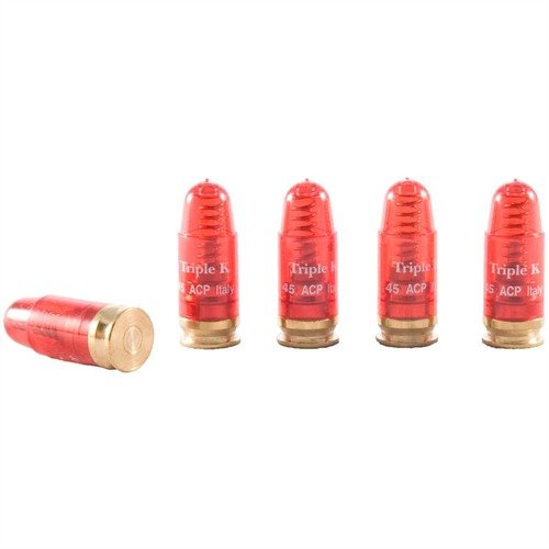 DELUXE SNAP CAPS DUMMY ROUNDS - TRIPLE-K .45 ACP, 5 CAPS PER PAK