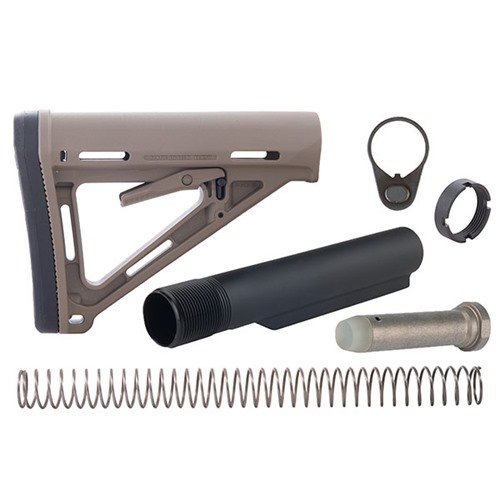AR-15 MOE STOCK ASSY COLLAPSIBLE MIL-SPEC - BROWNELLS AR-15 MOE MIL-SPEC COLLAPSIBLE STOCK ASSEMBLY FDE