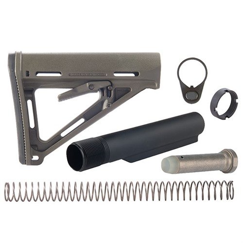 AR-15 MOE STOCK ASSY COLLAPSIBLE MIL-SPEC - BROWNELLS AR-15 MOE MIL-SPEC COLLAPSIBLE STOCK ASSEMBLY O.D. GREEN