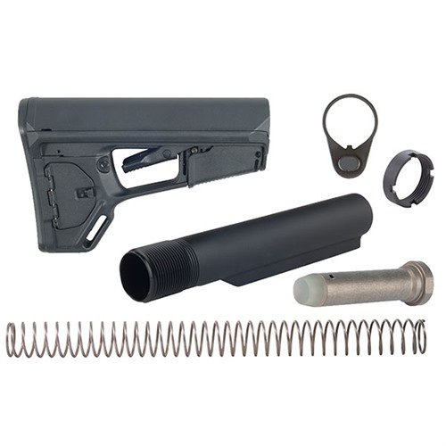 AR-15 ACS-L STOCK ASSY COLLAPSIBLE MIL-SPEC - BROWNELLS AR-15 ACS-L MIL-SPEC COLLAPSIBLE STOCK ASSEMBLY BLACK