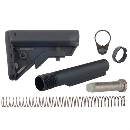AR-15 BRAVO SOPMOD STOCK ASSY COLLAPSIBLE MIL-SPEC - BROWNELLS AR-15 BRAVO SOPMOD MIL-SPEC COLLAPSIBLE STOCK ASSEMBLY BLACK
