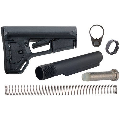 AR-15 ACS-L STOCK ASSY COLLAPSIBLE MIL-SPEC - BROWNELLS AR-15 ACS-L MIL-SPEC COLLAPSIBLE STOCK ASSEMBLY GRAY