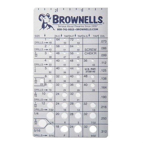 BROWNELL'S SCREW CHEK'R - BROWNELLS U.S. SCREW CHEK'R STEEL