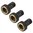 BROWNELLS RIFLE 3/8" TWILIGHT LONGER SHANK APERTURE PEEP GOLD 3 PACK