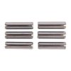 STAINLESS STEEL ROLL PIN KIT - 1/4" DIAMETER 1" (2.5CM) LENGTH ROLL PINS 6 PACK