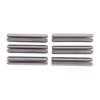 STAINLESS STEEL ROLL PIN KIT - 1/4" DIAMETER 1-1/4" (3.2CM) LENGTH ROLL PINS 6 PACK