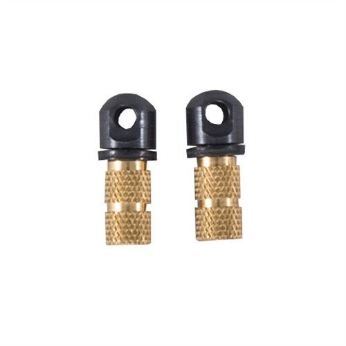 STOCK INSERTS - BROWNELLS BRASS SLING STUD INSERTS WITH SWIVEL STUDS 2 PACK