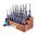 BROWNELLS MASTER GUNSMITH'S FIXED-BLADE SCREWDRIVER SET W/BLOCK
