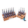 FIXED-BLADE SCREWDRIVER MASTER SETS - SUPER MASTER GUNSMITH'S FIXED-BLADE SCREWDRIVER SET W/BLOCK