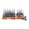 BROWNELLS SUPER MASTER GUNSMITH'S FIXED-BLADE SCREWDRIVER SET W/BLOCK