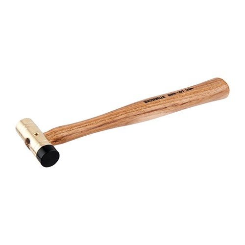 PREMIUM 3/4" DELRIN TIPPED BRASS HAMMER - BROWNELLS PREMIUM 3/4" DELRIN TIPPED BRASS HAMMER