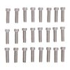STAINLESS STEEL SIGHT BASE SCREWS - 6-40X1/2" FILLISTER HEAD SS SCREW REFILL 24 PACK