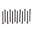 BROWNELLS 2-56X1" FILLISTER HEAD SCREWS 12 PACK