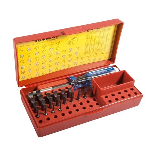 MAGNA-TIP 22 BIT STARTER SCREWDRIVER SET - BROWNELLS MAGNA-TIP SUPER STARTER 22 BIT SET WITH HOLLOW HANDLE BLUE