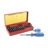 MAGNA-TIP 58 BIT MASTER SCREWDRIVER SET - MAGNA-TIP MASTER SUPER 58 BIT SET WITH HOLLOW HANDLE BLUE