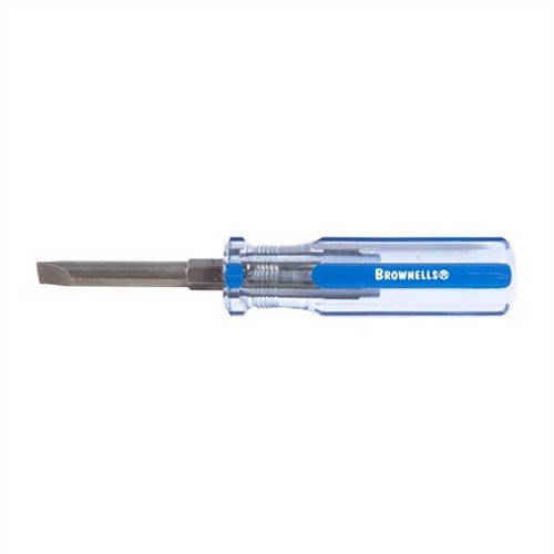 FIXED BLADE GUNSMITH'S SCREWDRIVERS"! - BROWNELLS FIXED BLADE SCREWDRIVER #17, .34 SHANK, .050 BLADE THICKNESS
