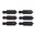 BROWNELLS REAR SIGHT SHORT DOUBLE STEP ELEVATORS BLACK 6 PACK