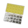 UNPLATED STEEL FLAT HEAD WOOD SCREW KIT - STEEL FLAT HEAD WOOD SCREW KIT BLUED