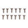 UNPLATED STEEL FLAT HEAD WOOD SCREW KIT - 2X1/4" STEEL FLAT HEAD WOOD SCREWS BLUED 12 PACK