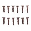 UNPLATED STEEL FLAT HEAD WOOD SCREW KIT - 4X1/2" STEEL FLAT HEAD WOOD SCREWS BLUED 12 PACK