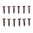 BROWNELLS 4X1/2" STEEL FLAT HEAD WOOD SCREWS BLUED 12 PACK